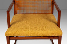 Load image into Gallery viewer, Rare Mid-Century Modern Cane-Backed Armchair in Walnut &amp; Bouclé by Michael Taylor for Baker Furniture (New World Collection), USA, c. 1960s-ABT Modern
