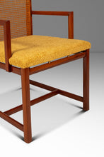 Load image into Gallery viewer, Rare Mid-Century Modern Cane-Backed Armchair in Walnut &amp; Bouclé by Michael Taylor for Baker Furniture (New World Collection), USA, c. 1960s-ABT Modern

