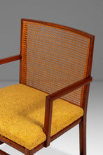 Load image into Gallery viewer, Rare Mid-Century Modern Cane-Backed Armchair in Walnut &amp; Bouclé by Michael Taylor for Baker Furniture (New World Collection), USA, c. 1960s-ABT Modern
