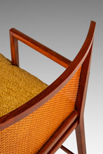 Load image into Gallery viewer, Rare Mid-Century Modern Cane-Backed Armchair in Walnut &amp; Bouclé by Michael Taylor for Baker Furniture (New World Collection), USA, c. 1960s-ABT Modern
