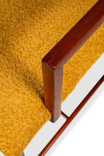 Load image into Gallery viewer, Rare Mid-Century Modern Cane-Backed Armchair in Walnut &amp; Bouclé by Michael Taylor for Baker Furniture (New World Collection), USA, c. 1960s-ABT Modern
