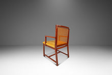 Load image into Gallery viewer, Rare Mid-Century Modern Cane-Backed Armchair in Walnut &amp; Bouclé by Michael Taylor for Baker Furniture (New World Collection), USA, c. 1960s-ABT Modern
