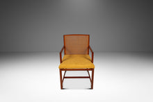 Load image into Gallery viewer, Rare Mid-Century Modern Cane-Backed Armchair in Walnut &amp; Bouclé by Michael Taylor for Baker Furniture (New World Collection), USA, c. 1960s-ABT Modern
