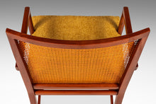 Load image into Gallery viewer, Rare Mid-Century Modern Cane-Backed Armchair in Walnut &amp; Bouclé by Michael Taylor for Baker Furniture (New World Collection), USA, c. 1960s-ABT Modern
