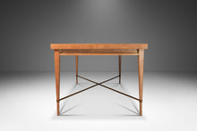 Load image into Gallery viewer, Rare Mid-Century Modern Expansion Dining Table by Paul McCobb for Calvin Furniture w/ Brass X Base, USA, c. 1950s-ABT Modern
