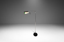 Load image into Gallery viewer, Rare Mid-Century Modern Industrial OMI "Eyeshade" Adjustable Floor Lamp w/ Swingarm Light by George Nelson for Koch &amp; Lowy, USA, c. 1960s-ABT Modern
