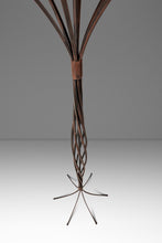 Load image into Gallery viewer, Rare Mid-Century Modern Rustic Hand-Forged Twisted Metal Torchiere Floor Lamp by Robert Sonneman for George Kovacs, USA, c. 1990-ABT Modern
