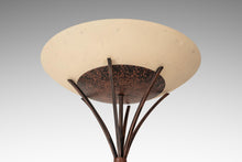 Load image into Gallery viewer, Rare Mid-Century Modern Rustic Hand-Forged Twisted Metal Torchiere Floor Lamp by Robert Sonneman for George Kovacs, USA, c. 1990-ABT Modern
