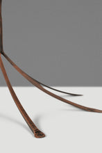 Load image into Gallery viewer, Rare Mid-Century Modern Rustic Hand-Forged Twisted Metal Torchiere Table Lamp by Robert Sonneman for George Kovacs, USA, c. 1990
