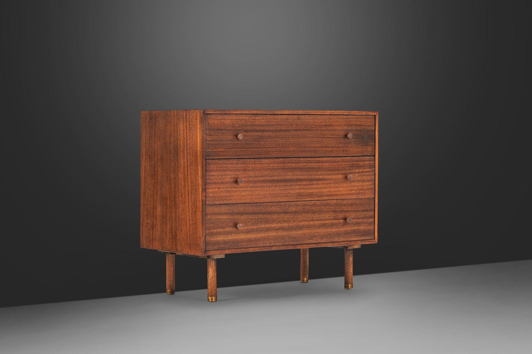 Rare Mid Century Modern Three-Drawer Mahogany Dresser by Harvey Probber, USA, c. 1960's-ABT Modern