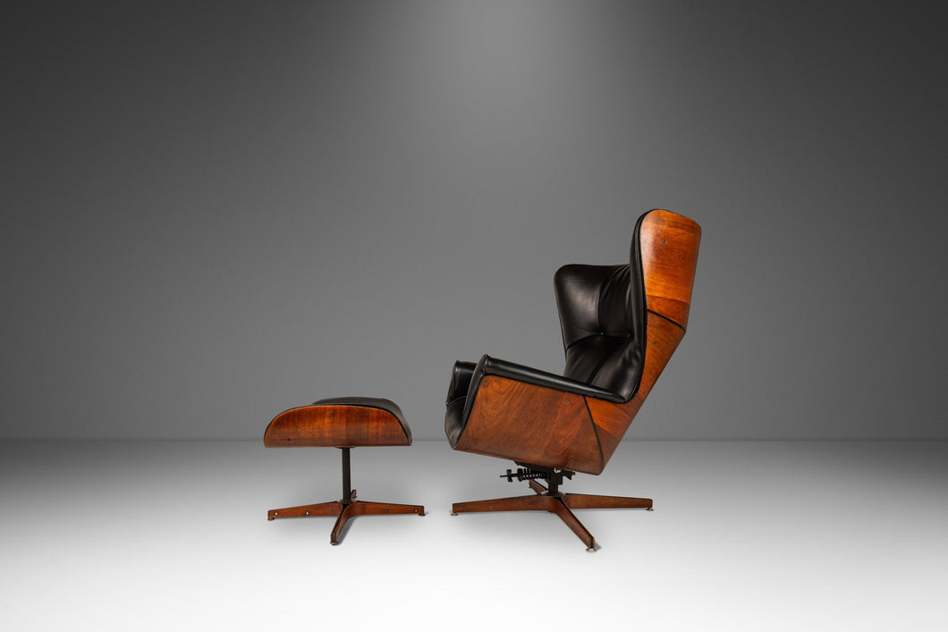 Rare Mid-Century Modern Wingback 