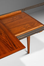 Load image into Gallery viewer, Rare Mid-Century Scandinavian Modern Expansion Dining Table w/ Stow-in-Table Leaves in Teak by Westnofa, Norway, c. 1970s-ABT Modern
