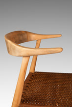 Load image into Gallery viewer, Rare Mid-Century Scandinavian Modern "Horn" Desk / Accent Armchair in Beech &amp; Paper Cord by Folke Ohllson for DUX, Sweden, c. 1950s-ABT Modern
