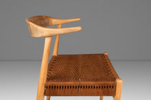 Load image into Gallery viewer, Rare Mid-Century Scandinavian Modern "Horn" Desk / Accent Armchair in Beech &amp; Paper Cord by Folke Ohllson for DUX, Sweden, c. 1950s-ABT Modern
