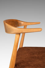 Load image into Gallery viewer, Rare Mid-Century Scandinavian Modern "Horn" Desk / Accent Armchair in Beech &amp; Suede by Folke Ohllson for DUX, Sweden, c. 1950s-ABT Modern
