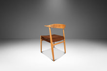 Load image into Gallery viewer, Rare Mid-Century Scandinavian Modern "Horn" Desk / Accent Armchair in Beech &amp; Suede by Folke Ohllson for DUX, Sweden, c. 1950s-ABT Modern
