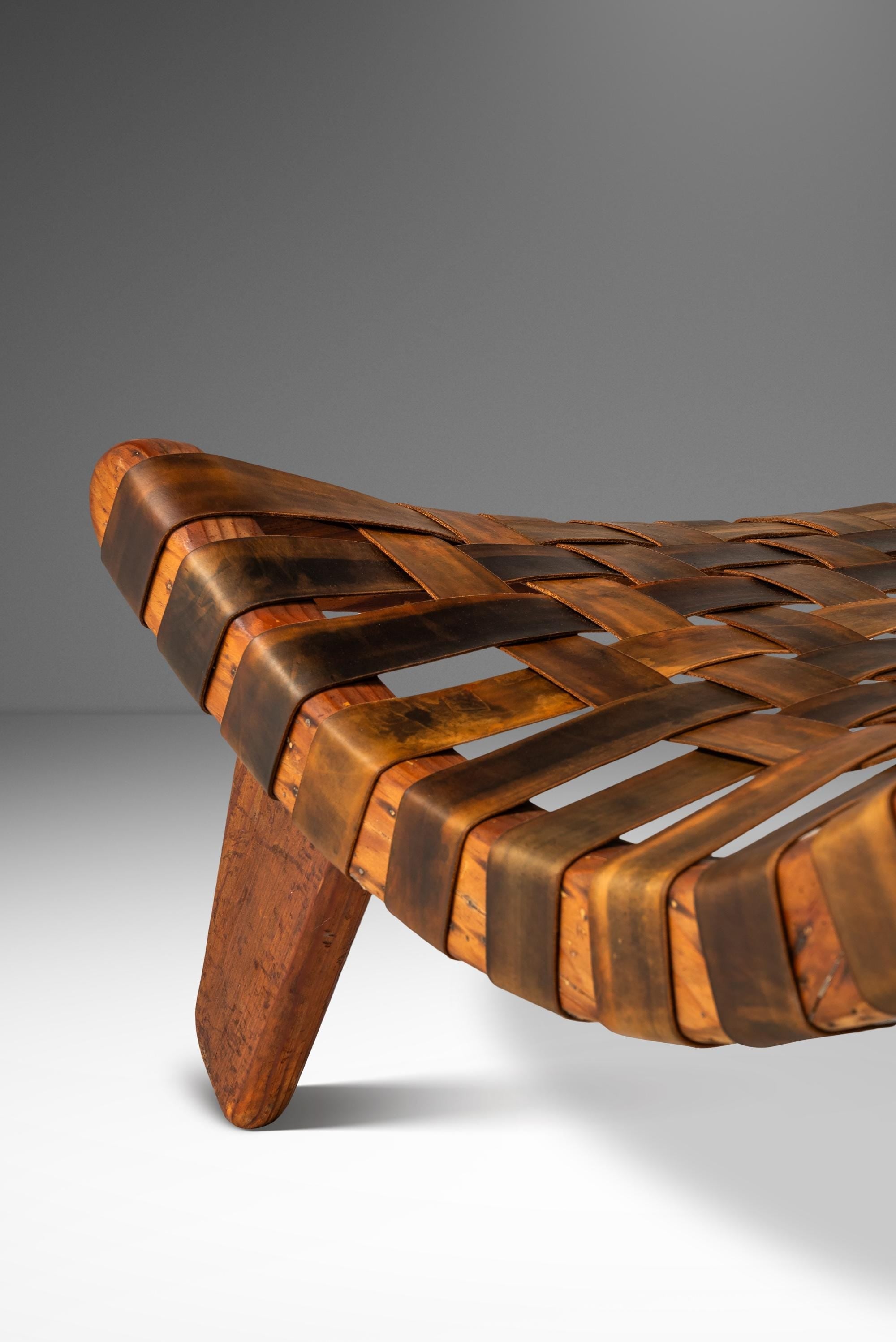 Rare Oversized Scoop Lounge Chair in Solid Douglasg Fir and