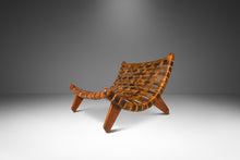 Load image into Gallery viewer, Rare Oversized Scoop Lounge Chair in Solid Douglasg Fir and Leather After José Zanine Caldas &quot;Linha Z&quot; for Mòveis Artísticos Z, 1950s-ABT Modern
