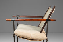 Load image into Gallery viewer, Rare Pair (2) of Restored Stokke "Stick" Chairs in Suede &amp; Rosewood by Jens H. Quistgaard for Nissen Langaa, Denmark, c. 1960s-ABT Modern
