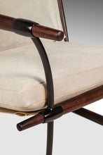 Load image into Gallery viewer, Rare Pair (2) of Restored Stokke "Stick" Chairs in Suede &amp; Rosewood by Jens H. Quistgaard for Nissen Langaa, Denmark, c. 1960s-ABT Modern
