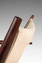 Load image into Gallery viewer, Rare Pair (2) of Restored Stokke "Stick" Chairs in Suede &amp; Rosewood by Jens H. Quistgaard for Nissen Langaa, Denmark, c. 1960s-ABT Modern
