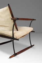 Load image into Gallery viewer, Rare Pair (2) of Restored Stokke "Stick" Chairs in Suede &amp; Rosewood by Jens H. Quistgaard for Nissen Langaa, Denmark, c. 1960s-ABT Modern
