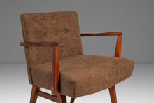 Load image into Gallery viewer, Rare Restored Mid-Century Modern Model C-108 Armchair in Walnut &amp; Brown Bouclé by Jens Risom for Jens Risom Design, USA, c. 1950s-ABT Modern
