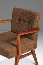 Load image into Gallery viewer, Rare Restored Mid-Century Modern Model C-108 Armchair in Walnut &amp; Brown Bouclé by Jens Risom for Jens Risom Design, USA, c. 1950s-ABT Modern
