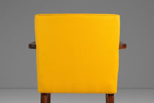Load image into Gallery viewer, Rare Restored Mid-Century Modern Model C-108 Armchair in Walnut &amp; Canary Yellow Fabric by Jens Risom for Jens Risom Design, USA, c. 1950s-ABT Modern
