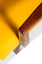 Load image into Gallery viewer, Rare Restored Mid-Century Modern Model C-108 Armchair in Walnut &amp; Canary Yellow Fabric by Jens Risom for Jens Risom Design, USA, c. 1950s-ABT Modern

