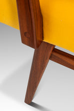 Load image into Gallery viewer, Rare Restored Mid-Century Modern Model C-108 Armchair in Walnut &amp; Canary Yellow Fabric by Jens Risom for Jens Risom Design, USA, c. 1950s-ABT Modern
