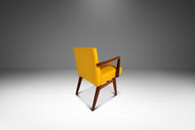 Load image into Gallery viewer, Rare Restored Mid-Century Modern Model C-108 Armchair in Walnut &amp; Canary Yellow Fabric by Jens Risom for Jens Risom Design, USA, c. 1950s-ABT Modern
