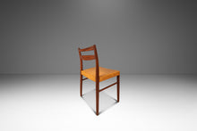 Load image into Gallery viewer, Rare Set of Four (4) Scandinavian Modern Dining Chairs in Teak &amp; Leather Attributed to Yngve Ekström for Gemla Diö, Sweden, c. 1950s-ABT Modern
