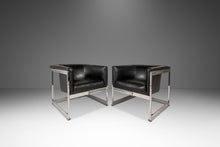 Load image into Gallery viewer, Rare Set of Two ( 2 ) Mid-Century Modern "Cube" Chairs by Milo Baughman for Thayer Coggin, USA, c. 1960's-ABT Modern
