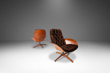 Load image into Gallery viewer, Rare Set of Two (2) Mid-Century Modern "Mrs." Lounge Chairs in Walnut &amp; Velvet by George Mulhauser for Plycraft, USA, c. 1960s-ABT Modern
