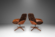 Load image into Gallery viewer, Rare Set of Two (2) Mid-Century Modern "Mrs." Lounge Chairs in Walnut &amp; Velvet by George Mulhauser for Plycraft, USA, c. 1960s-ABT Modern
