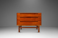 Load image into Gallery viewer, Restored Danish Mid-Century Modern Vanity Dresser in Teak by Nils Jonson for Tørring Møbelfabrik, Denmark, c. 1960s-ABT Modern
