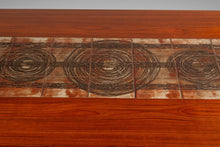 Load image into Gallery viewer, Restored Danish Modern Expansion Dropleaf Dining Table in Teak w/ Tile Inlay by Ox Art for Ansager Møbler, Denmark, c. 1977-ABT Modern

