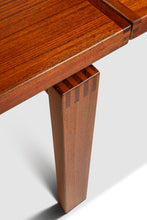 Load image into Gallery viewer, Restored Danish Modern Expansion Dropleaf Dining Table in Teak w/ Tile Inlay by Ox Art for Ansager Møbler, Denmark, c. 1977-ABT Modern
