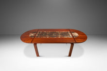 Load image into Gallery viewer, Restored Danish Modern Expansion Dropleaf Dining Table in Teak w/ Tile Inlay by Ox Art for Ansager Møbler, Denmark, c. 1977-ABT Modern
