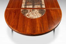 Load image into Gallery viewer, Restored Danish Modern Expansion Dropleaf Dining Table in Teak w/ Tile Inlay by Ox Art for Ansager Møbler, Denmark, c. 1977-ABT Modern
