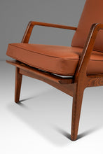 Load image into Gallery viewer, Restored Danish Modern Model 596 Lounge Chair in Beech and Leather by Lawrence Peabody &amp; Ib Kofod Larsen for Selig, Denmark, c. 1950's
