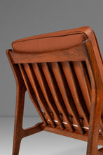 Load image into Gallery viewer, Restored Danish Modern Model 596 Lounge Chair in Beech and Leather by Lawrence Peabody &amp; Ib Kofod Larsen for Selig, Denmark, c. 1950's
