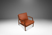 Load image into Gallery viewer, Restored Danish Modern Model 596 Lounge Chair in Beech and Leather by Lawrence Peabody &amp; Ib Kofod Larsen for Selig, Denmark, c. 1950's
