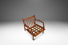 Load image into Gallery viewer, Restored Danish Modern Model 596 Lounge Chair in Beech and Leather by Lawrence Peabody &amp; Ib Kofod Larsen for Selig, Denmark, c. 1950's
