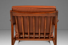 Load image into Gallery viewer, Restored Danish Modern Model 596 Lounge Chair in Beech and Leather by Lawrence Peabody &amp; Ib Kofod Larsen for Selig, Denmark, c. 1950's
