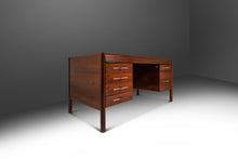 Load image into Gallery viewer, Restored Expansive Mid-Century Modern Executive Desk in Jacaranda Wood by Jean Gillon for Italma Wood Art, Brazil, c. 1960s-ABT Modern
