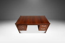 Load image into Gallery viewer, Restored Expansive Mid-Century Modern Executive Desk in Jacaranda Wood by Jean Gillon for Italma Wood Art, Brazil, c. 1960s-ABT Modern
