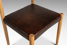 Load image into Gallery viewer, Restored Mid-Century Danish Modern Side / Dining Chair in Oak &amp; Leather by Poul Volther for Frem Røjle, Denmark, c. 1970s-ABT Modern
