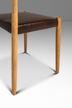 Load image into Gallery viewer, Restored Mid-Century Danish Modern Side / Dining Chair in Oak &amp; Leather by Poul Volther for Frem Røjle, Denmark, c. 1970s-ABT Modern

